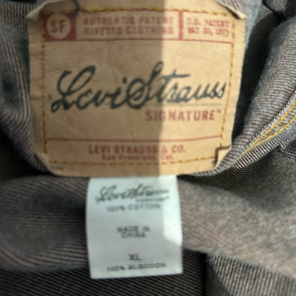 Levi’s Men’s XL Denim Trucker Jacket | Dark Wash | Classic Jean Jacket - Picture 5 of 5